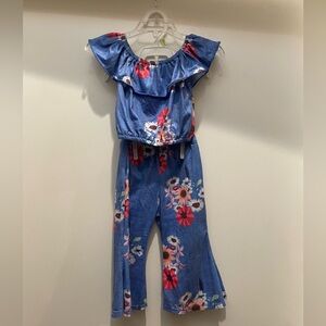Baby girl crop top and bell bottoms